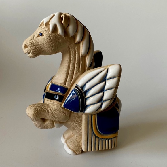 Artesania Rinconada Pegasus Stallion Figurine Collectible 1990s Vintage - Picture 1 of 6